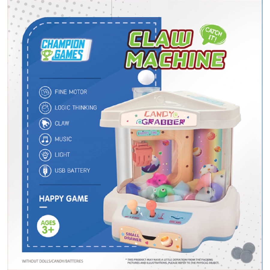 Đồ Chơi Máy Gắp Thú Kích Thước Lớn Có Đèn Và Nhạc CHAMPION GAMES CPG762