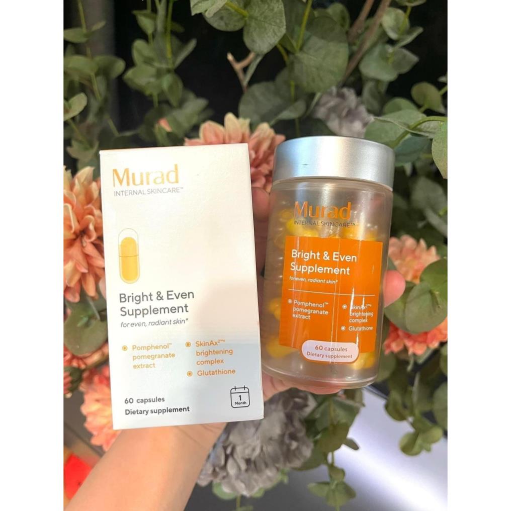 Viên Uống Chống Nắng Nội Sinh Murad Chiết Xuất Từ Quả Lựu Bright & Even Supplement 60 Viên