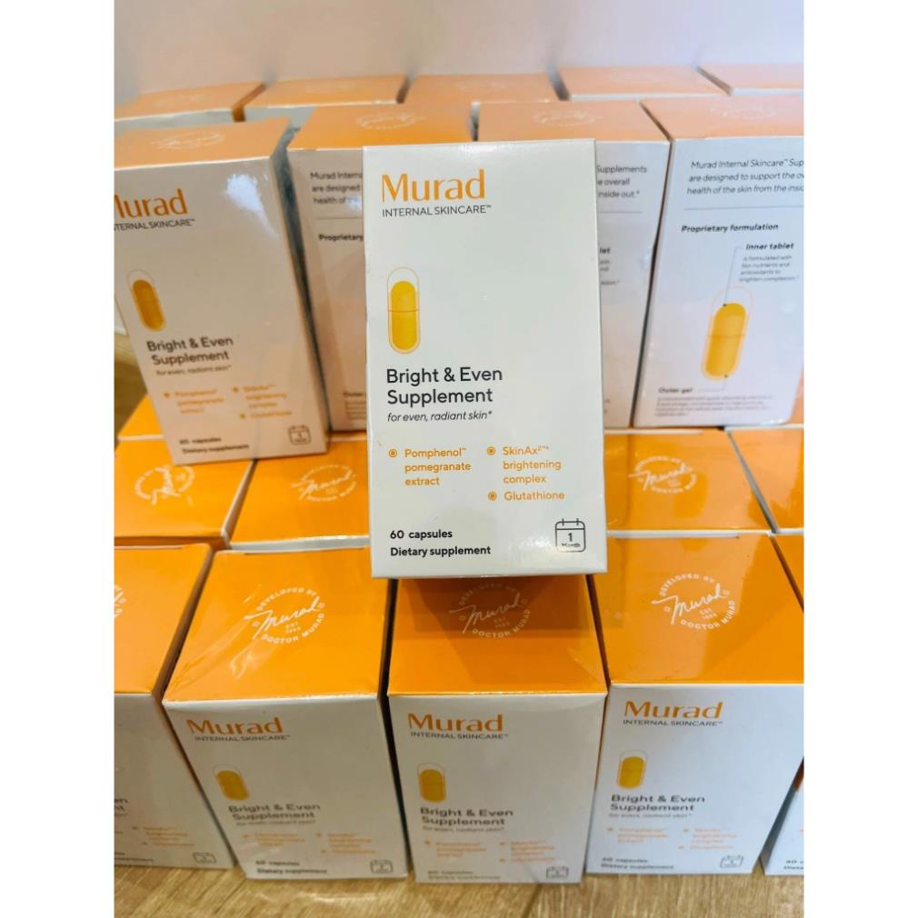 Viên Uống Chống Nắng Nội Sinh Murad Chiết Xuất Từ Quả Lựu Bright & Even Supplement 60 Viên