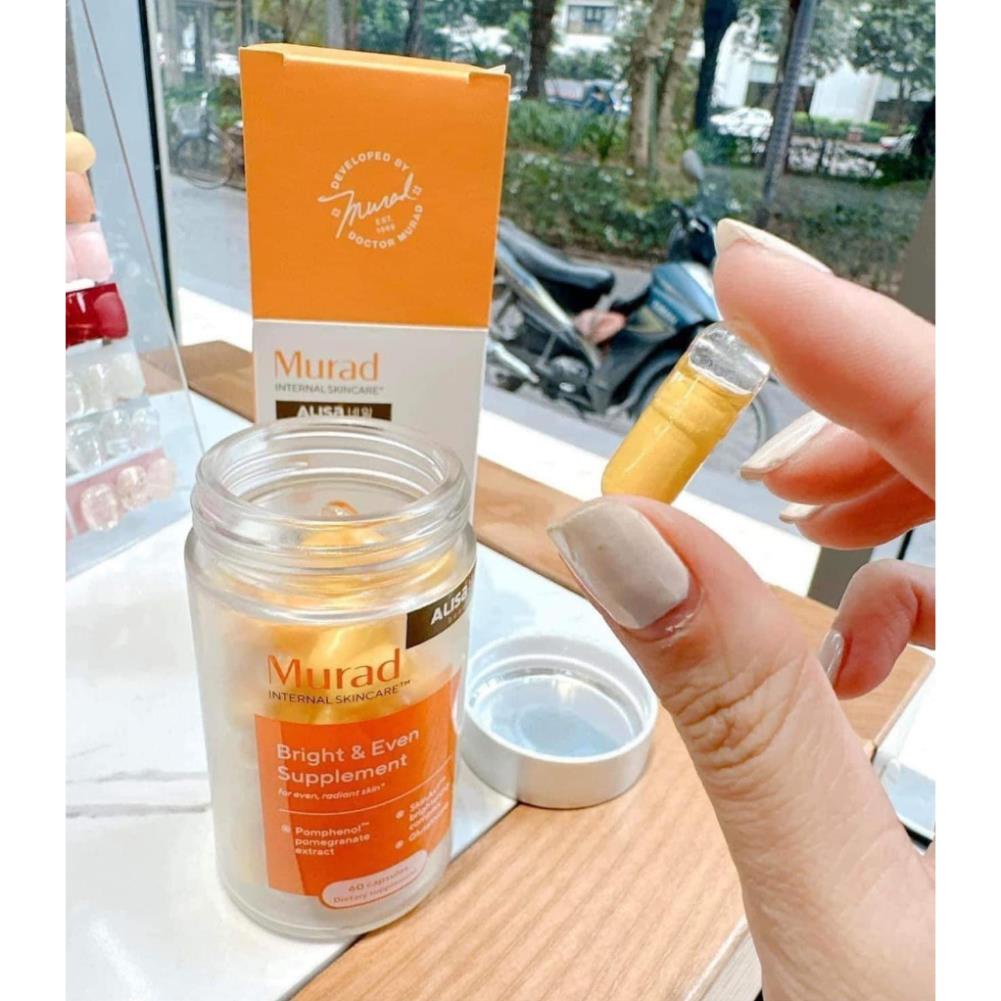 Viên Uống Chống Nắng Nội Sinh Murad Chiết Xuất Từ Quả Lựu Bright & Even Supplement 60 Viên
