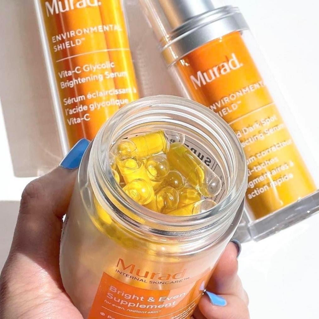 Viên Uống Chống Nắng Nội Sinh Murad Chiết Xuất Từ Quả Lựu Bright & Even Supplement 60 Viên