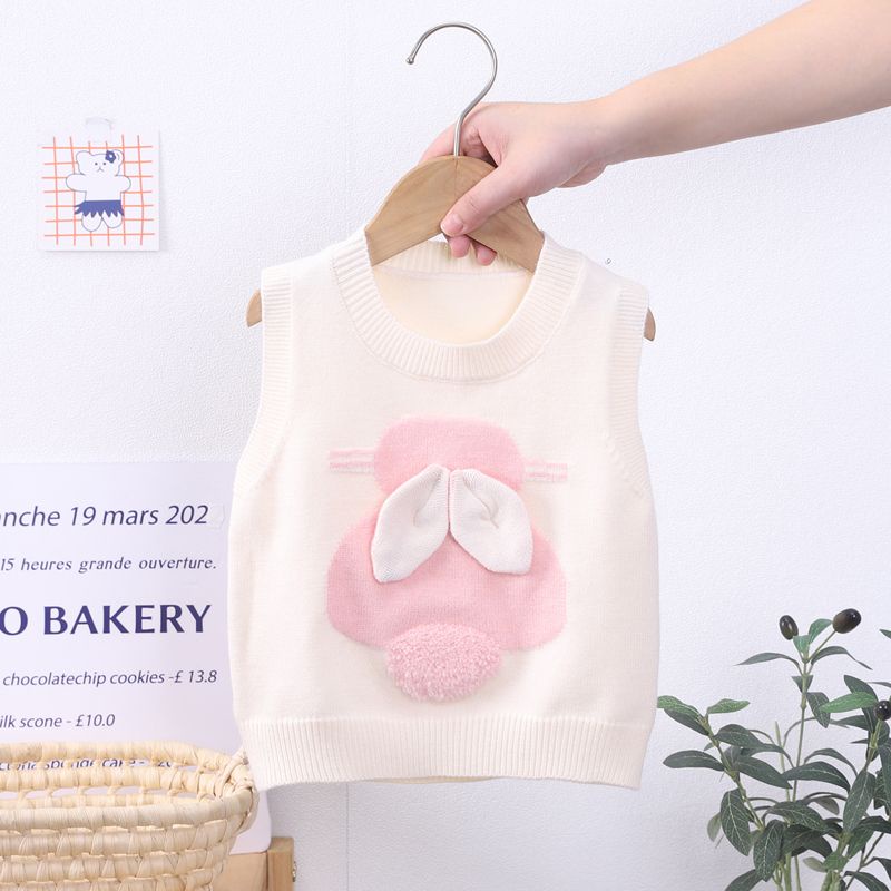 Áo Len Không Tay Thiết Kế Mới Thời Trang Mùa Thu 2023 Theo Phong Cách Hàn Quốc Cho Bé Gái