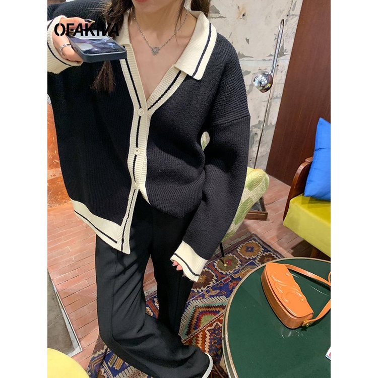 Áo Khoác cardigan Len Dệt Kim Dáng Rộng Phong Cách Thời Trang Thu Đông Mới 2023