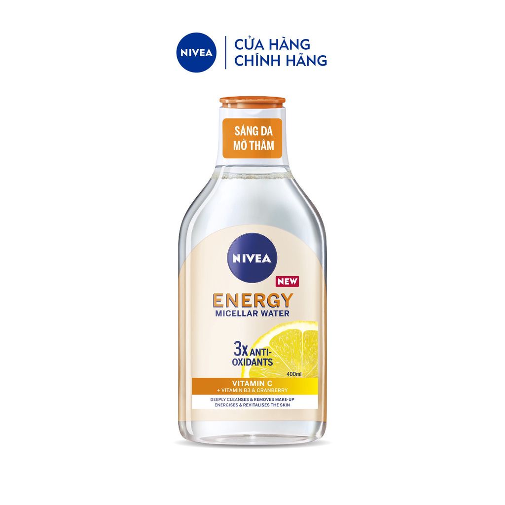 Nước Tẩy Trang NIVEA Energy Dưỡng Sáng Da | Mờ Thâm | Vitamin C | Nacinamide (400 ml) - 94244