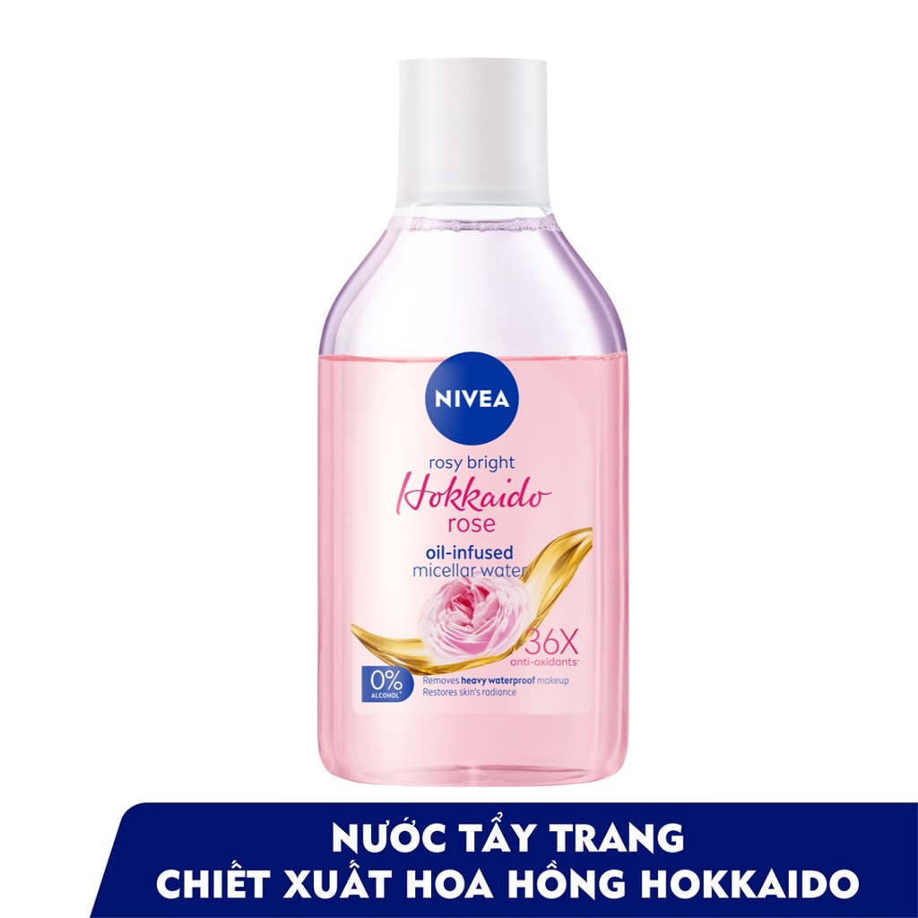 Nước Tẩy Trang NIVEA Hokkaido Rose Làm Sạch Trang Điểm Hiệu Quả  - 86550