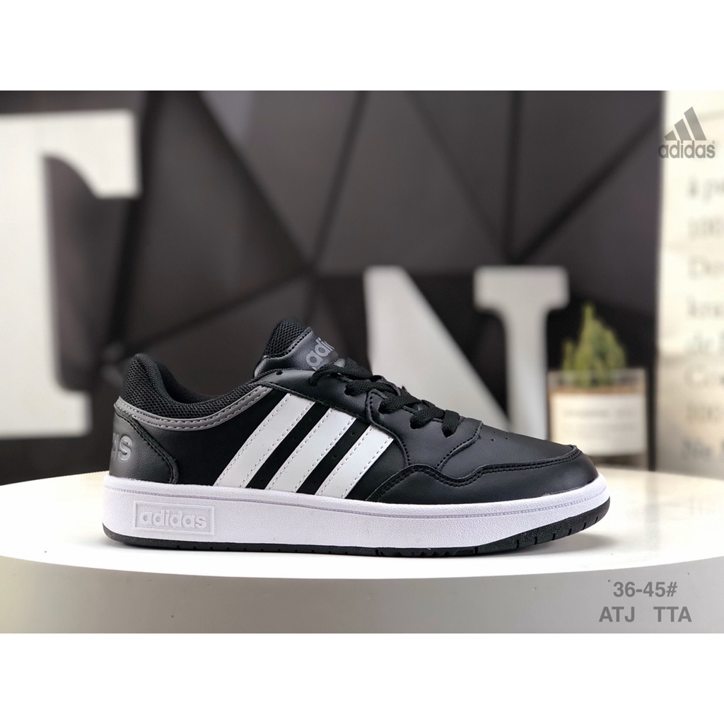 Giày Thể Thao adidas hoops 3.0mid rome Cổ Thấp Cột Dây Chống Trượt Phong Cách retro Dành Cho Cặp Đôi