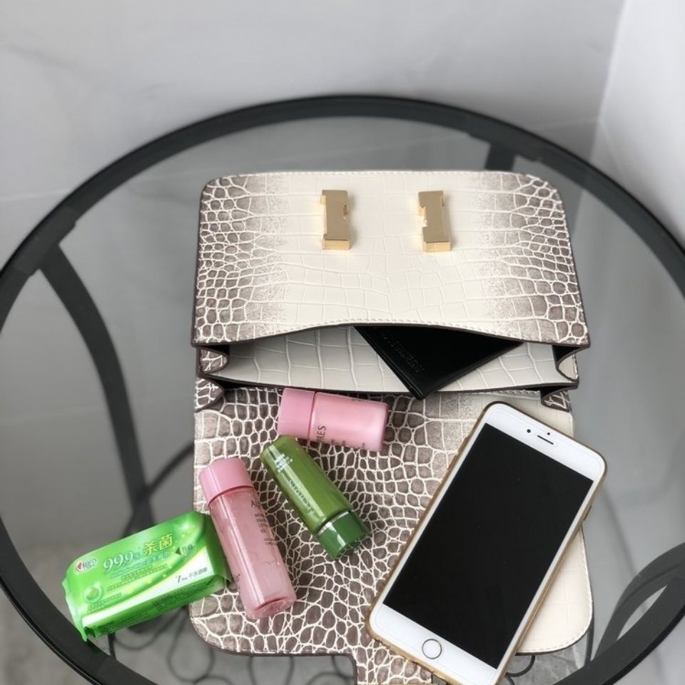 Hermes Túi Đeo Chéo Vai Họa Tiết Da Cá Sấu Thời Trang Sành Điệu Cho Nữ