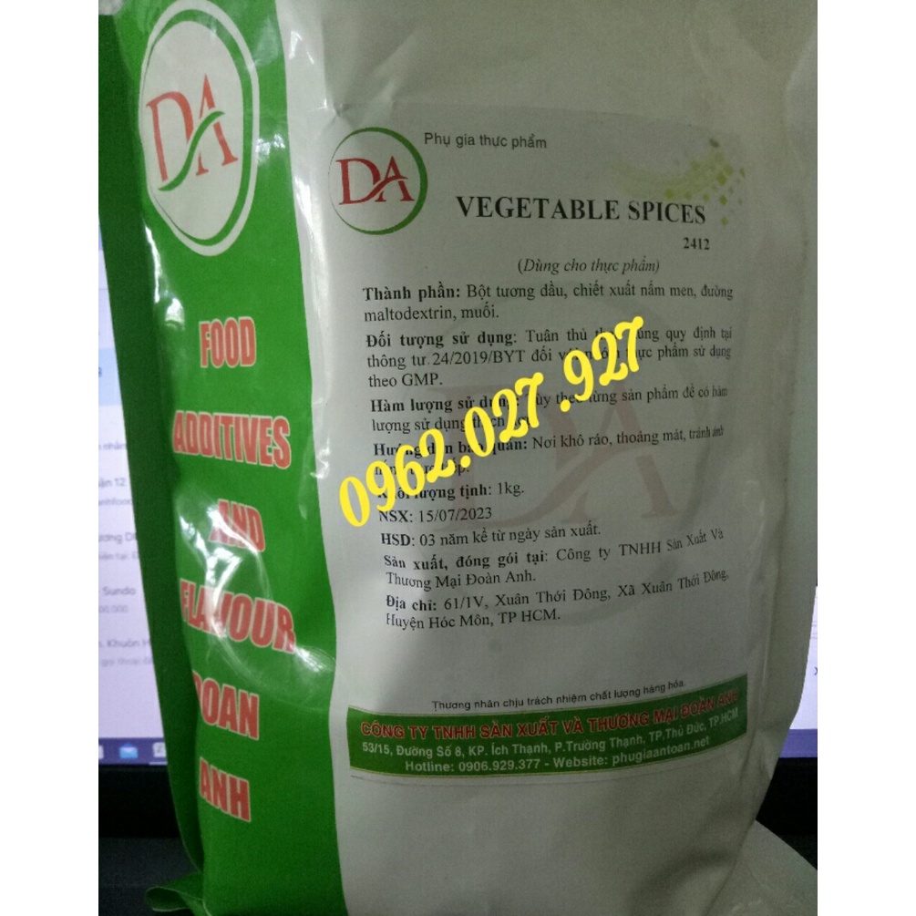 1KG BỘT LÀM CHẢ LỤA CHAY - GLUTEN MIX