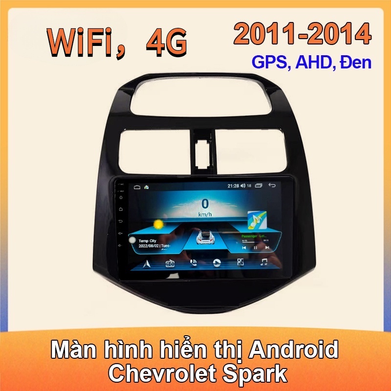 Màn hình Android 9 inch - Android Display Video Play Radio Google Maps cho Chevrolet Spark 2009-2016