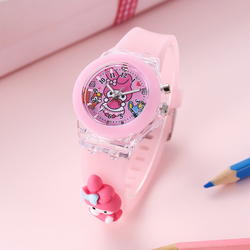 Đồng hồ trẻ em phát quang chi tiết hoạt hình dễ thương