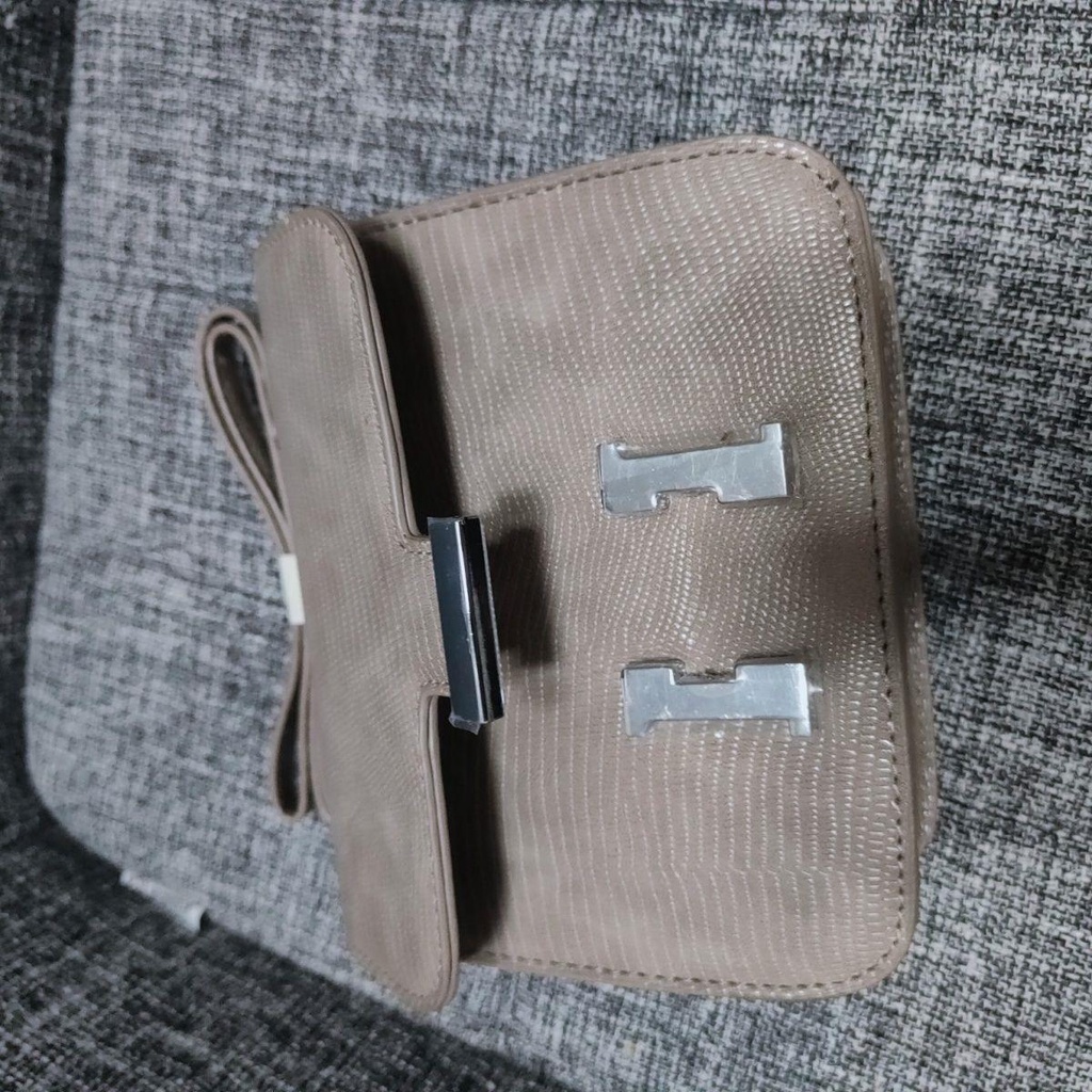 Hermes Túi Đeo Chéo Vai Hình Chữ h Màu Xám Thời Trang Sành Điệu Cho Nữ