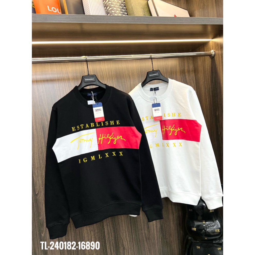 Áo Sweater Tommy_Hilfiger Form Rộng Kiểu Dáng Unisex. Áo Dài Tay Tommy Chữ Ký Nam Nữ Chất Nỉ Hàng Mới Siêu Đẹp .