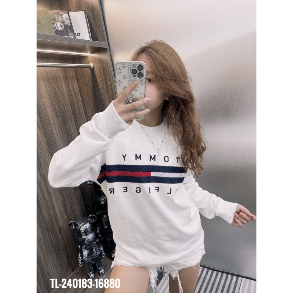 Áo Sweater Tommy_Hilfiger Form Rộng Kiểu Dáng Unisex. Áo Dài Tay Tommy Chữ Ký Nam Nữ Chất Nỉ Hàng Mới Siêu Đẹp .