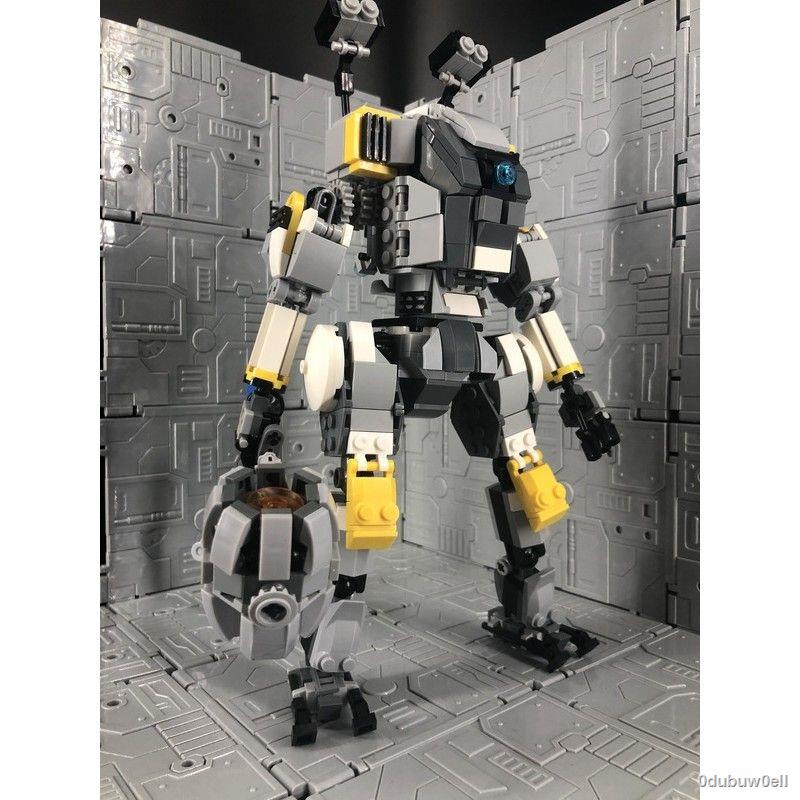 Qicai Sáng Tạo MOC Titanfall BT7274 Nhân Vật Chính Dù Con Người Mecha MOC Mô Hình Xếp Hình Lắp Ráp Khối Xây Dựng