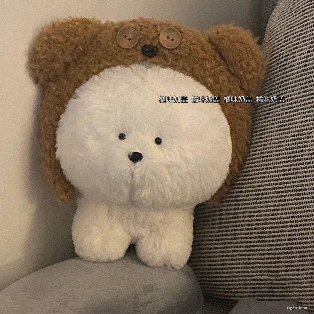 Dễ thương mềm chó búp bê đồ chơi sang trọng búp bê trẻ em nữ tính trái tim nhỏ chó sữa búp bê ngủ đồng hành quà tặng cho