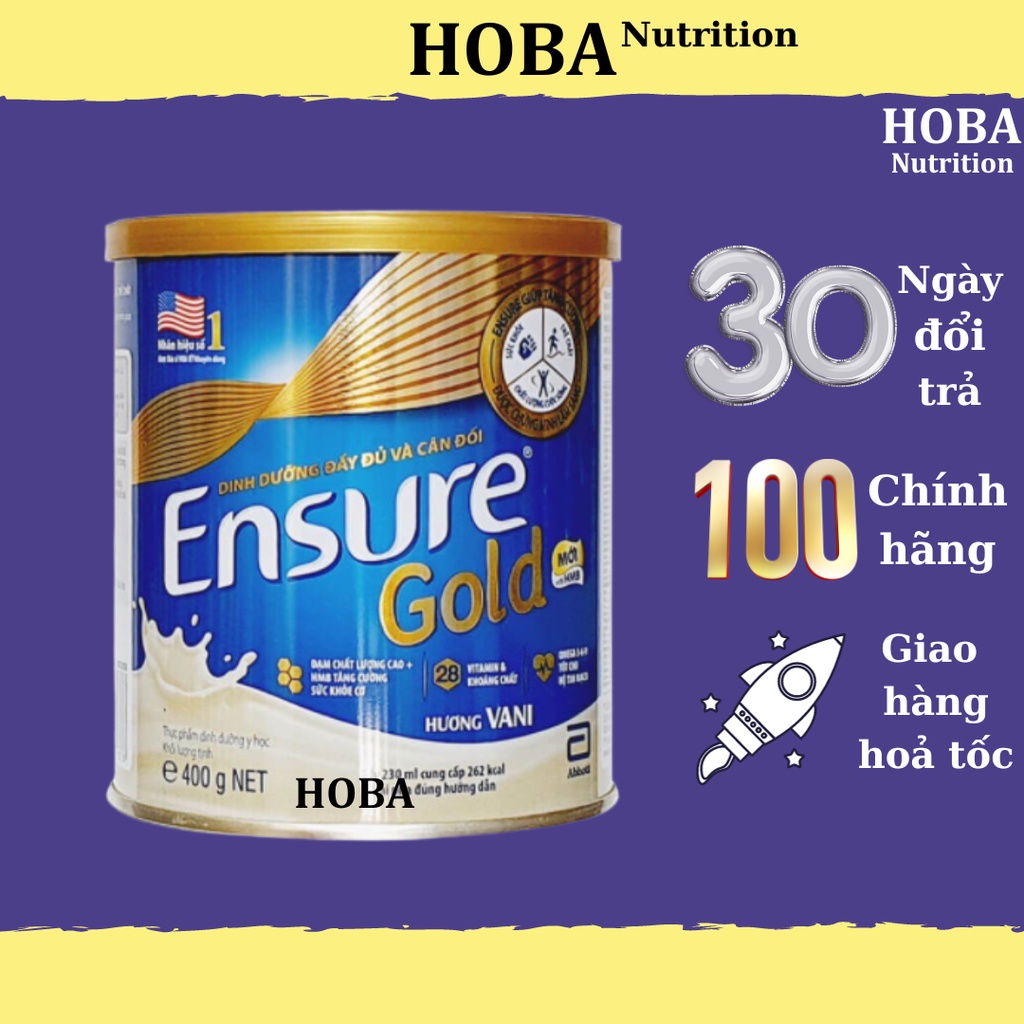 Sữa Ensure Gold, Glucerna, Prosure 850g, 400g và 380g