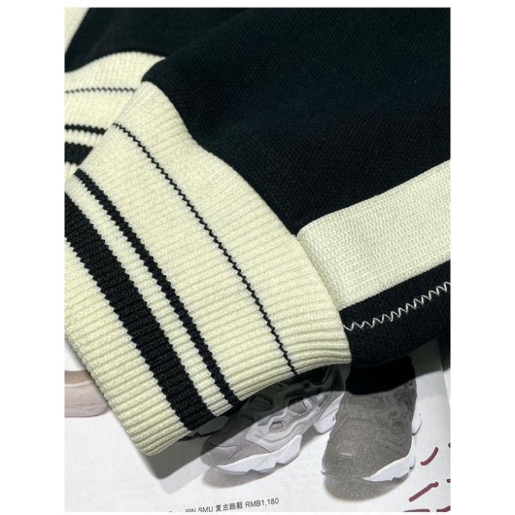 Áo BumBer varsity jacket Chữ M vải nỉ dày dặn phối tay da,Áo bomber nỉ form rộng nam nữ phong cách 2023