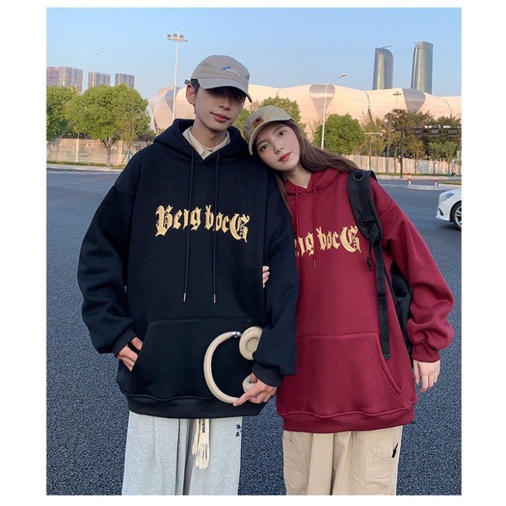 FullBoc Áo hoodie nam nữ unisex nỉ bông bigsize dáng rộng tay dài có mũ mặc đồ đôi phong cách hàn quốc DELIZ