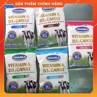Sữa túi Vinamilk có đường, không đường, ít đường, socola, dâu