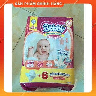  Tã-bỉm lót sơ sinh Bobby Newborn 1  64 miêng  108 + 9 miếng tã dán  Newborn 2 cho bé sơ sinh 