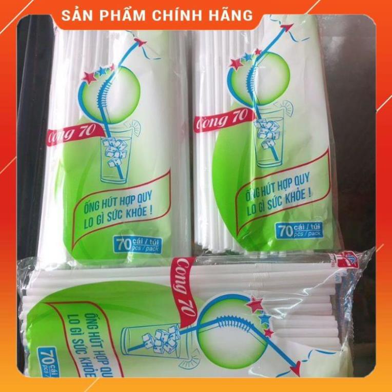 Ống hút cong, 70 ống