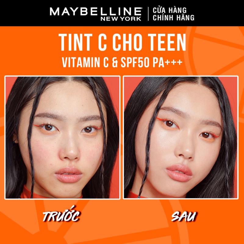 Bộ Nền Tint C Tươi Mướt Chống Nắng Fit Me Fresh Tint 30ml và Kem Che Khuyết Điểm Maybelline New York 6.8ml