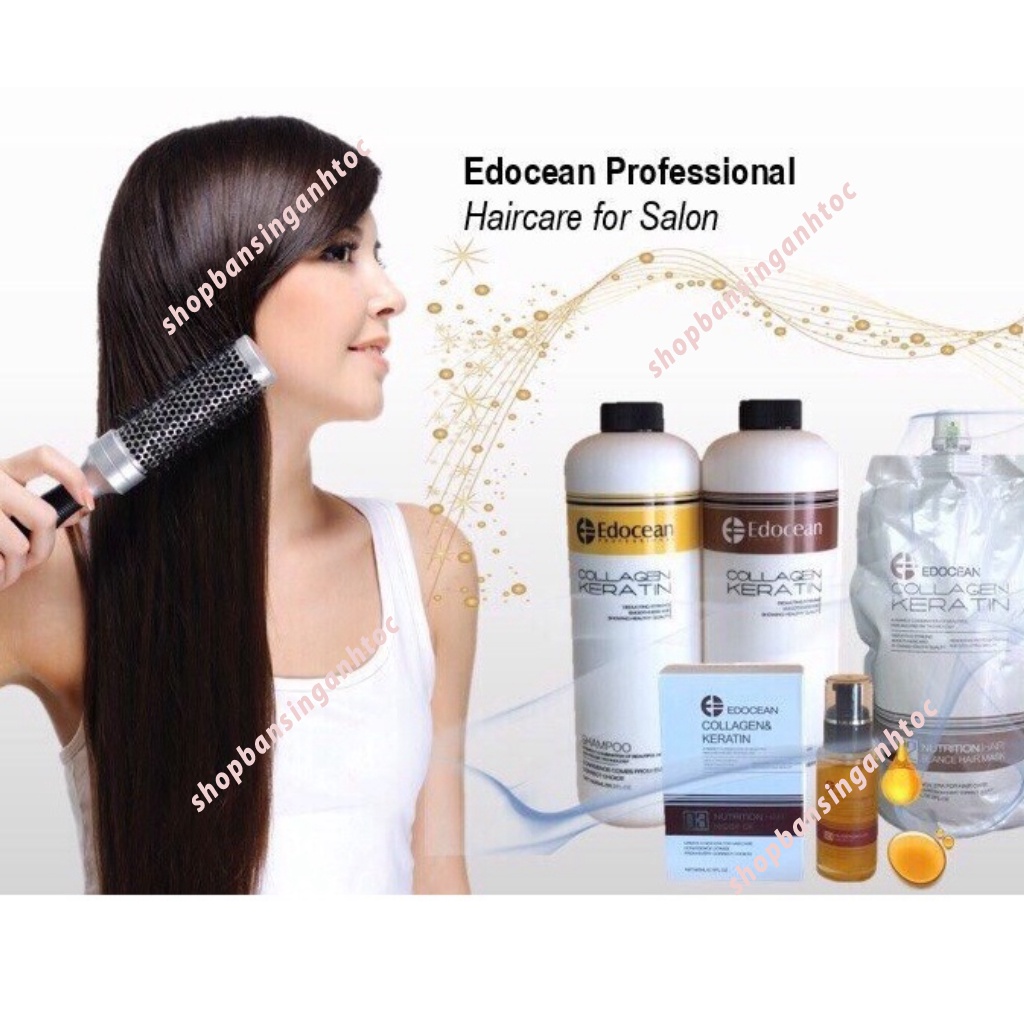 TINH DẦU DƯỠNG TÓC COLLAGEN-KARATIN EDOCEAN 60ML.