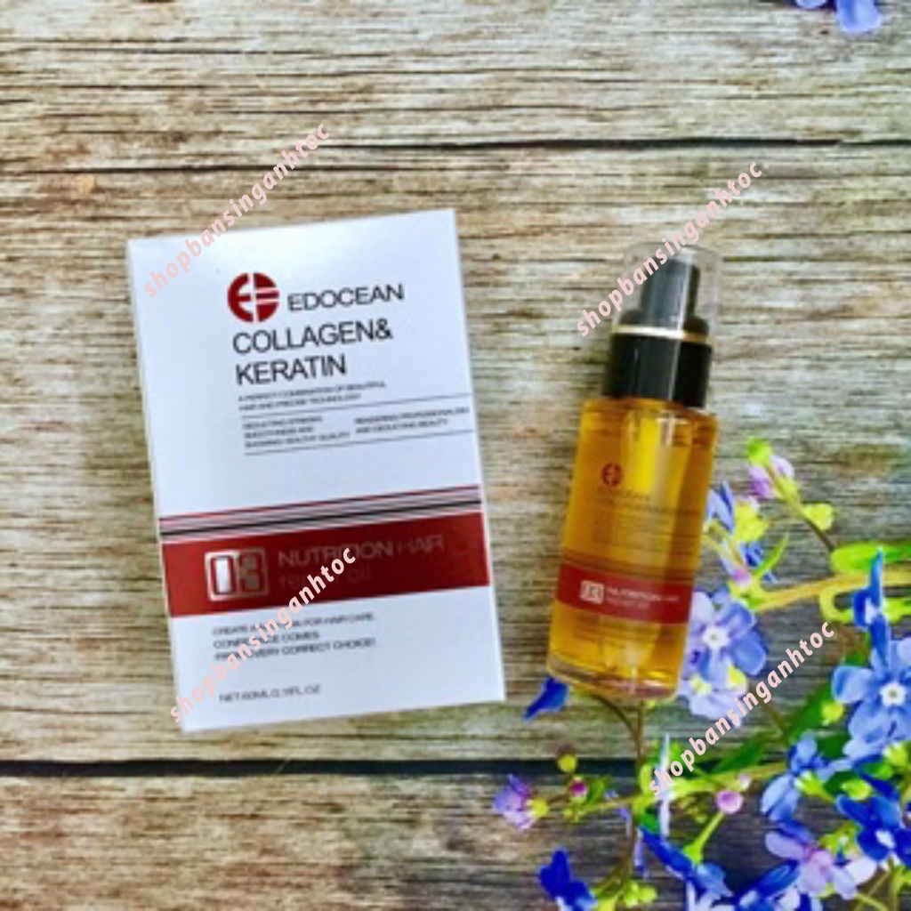 TINH DẦU DƯỠNG TÓC COLLAGEN-KARATIN EDOCEAN 60ML.