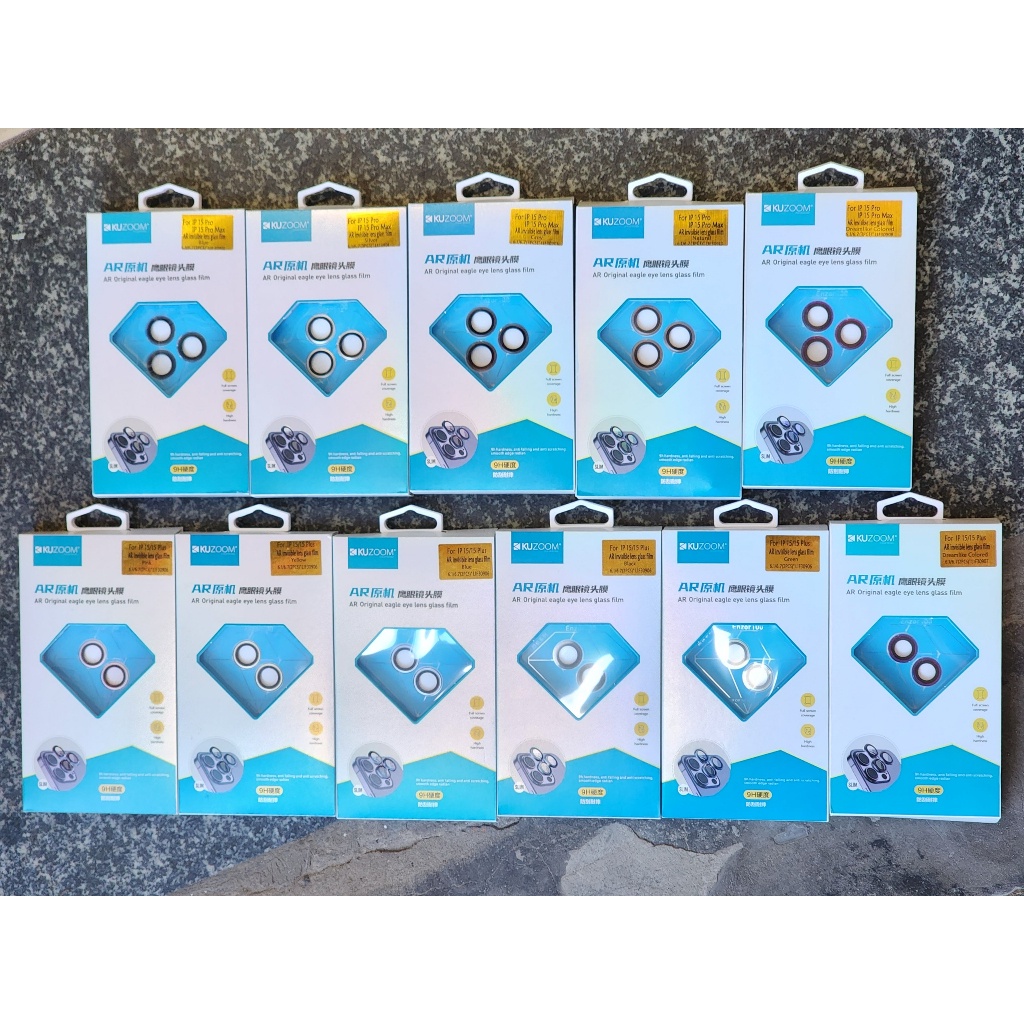 🔥IPHONE 15🔥  Dán kính camera kuzoom màu cho iPhone 15/ 15 plus/ 15 pro/ 15promax