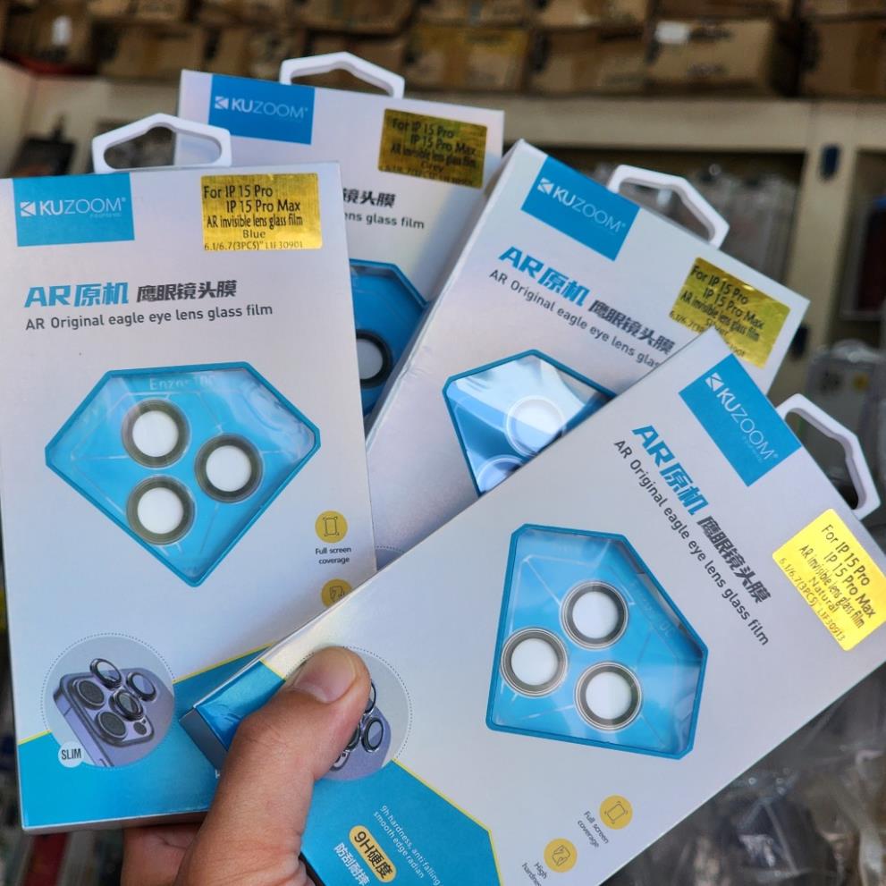 🔥IPHONE 15🔥  Dán kính camera kuzoom màu cho iPhone 15/ 15 plus/ 15 pro/ 15promax