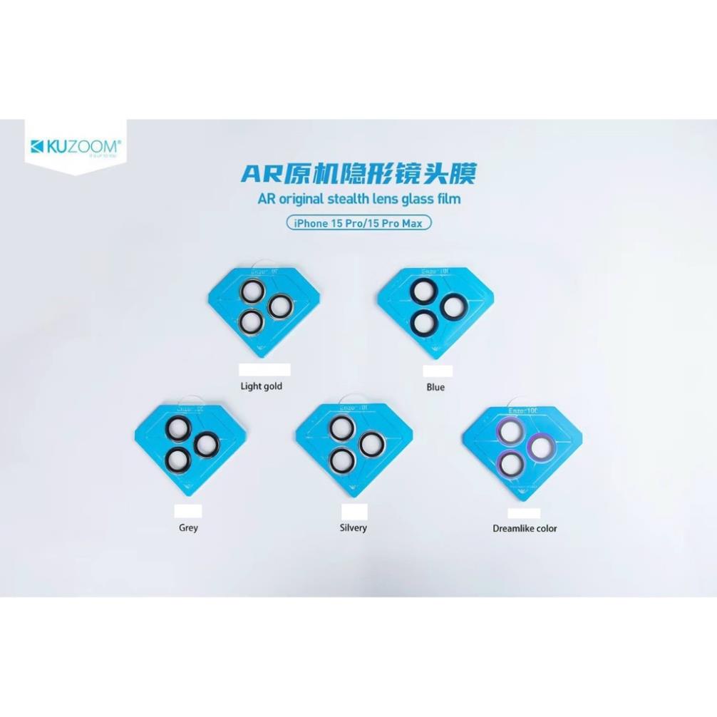 🔥IPHONE 15🔥  Dán kính camera kuzoom màu cho iPhone 15/ 15 plus/ 15 pro/ 15promax