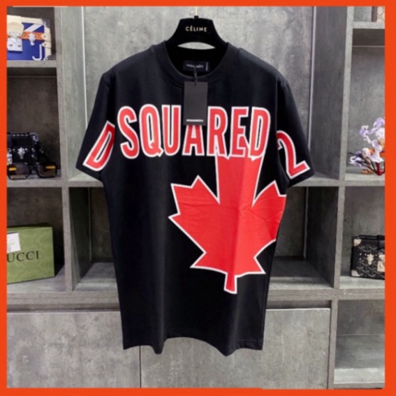 Áo phông Nam Nữ DSQ2 T-shirt Hình Lá Phong Đỏ, Áo Thun Nam Nữ Unisex Form Rộng Siêu Hot 2023