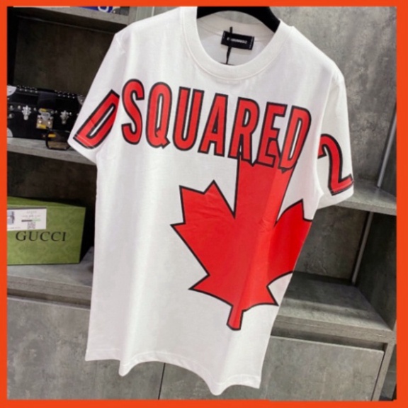 Áo phông Nam Nữ DSQ2 T-shirt Hình Lá Phong Đỏ, Áo Thun Nam Nữ Unisex Form Rộng Siêu Hot 2023