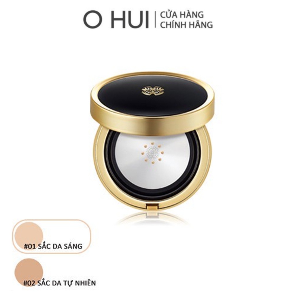 [Tặng thêm lõi refill 15g] Phấn nước che khuyết điểm OHUI Ultimate Cover Concealer Metal Cushion SPF35 PA++ 15g