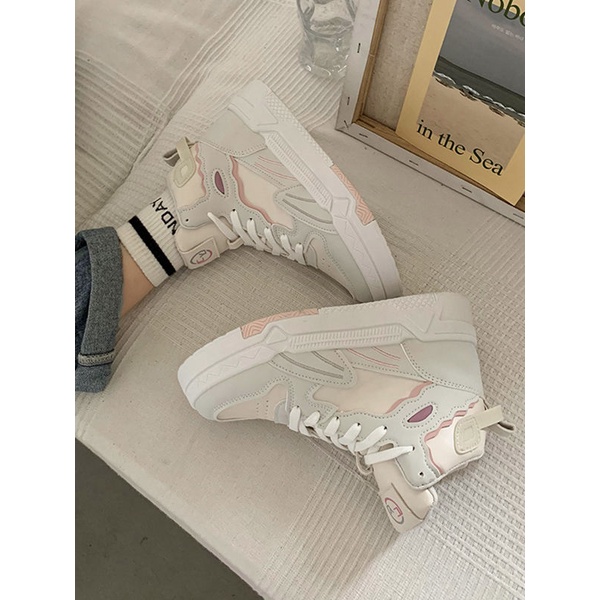 Giày Thể Thao Cổ Cao Đế Dày Siêu Nhẹ Thời Trang Mùa Thu Cho Nữ