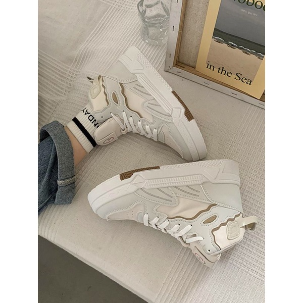 Giày Thể Thao Cổ Cao Đế Dày Siêu Nhẹ Thời Trang Mùa Thu Cho Nữ