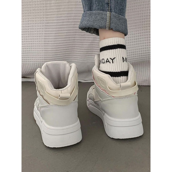 Giày Thể Thao Cổ Cao Đế Dày Siêu Nhẹ Thời Trang Mùa Thu Cho Nữ