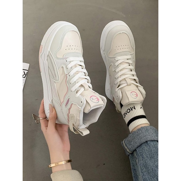 Giày Thể Thao Cổ Cao Đế Dày Siêu Nhẹ Thời Trang Mùa Thu Cho Nữ