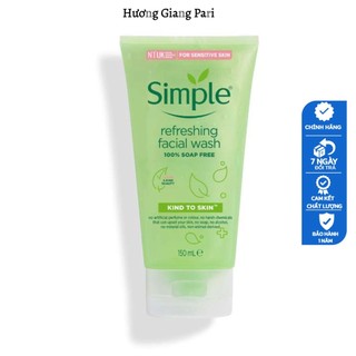 Sữa Rửa Mặt Simple Gel Kind To Skin Refreshing Facial Wash Gel
