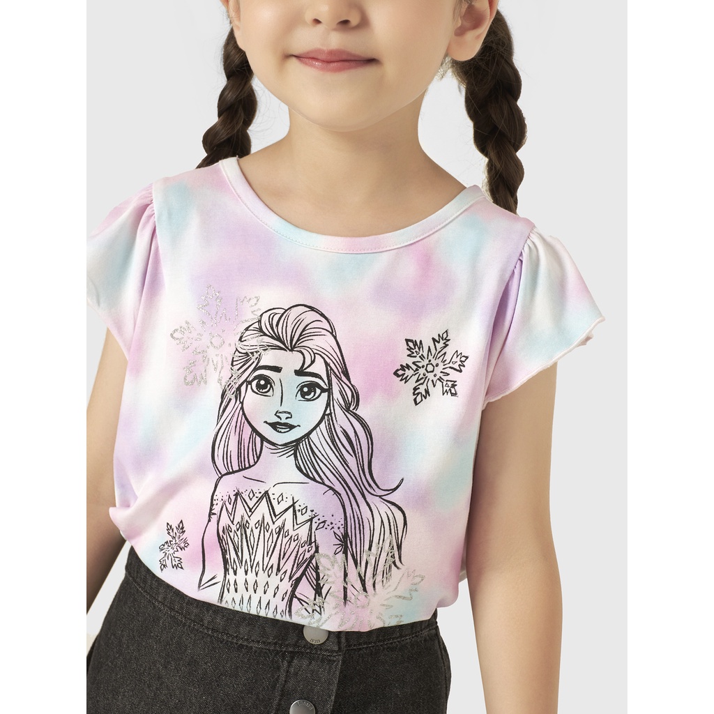 Áo phông bé gái CANIFA in hình frozen dễ thương 1TS22S035