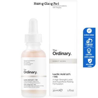 The Ordinary Lactic Acid 10% + HA 2% - Tinh chất tẩy tế bào chết, làm sáng da - The Ordinary