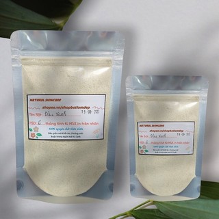 Bột đậu xanh nguyên chất handmade - trắng da, giảm mụn, giảm thâm sạm