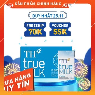 Thùng 48 hộp sữa tươi tiệt trùng ít đường TH True Milk 110ml