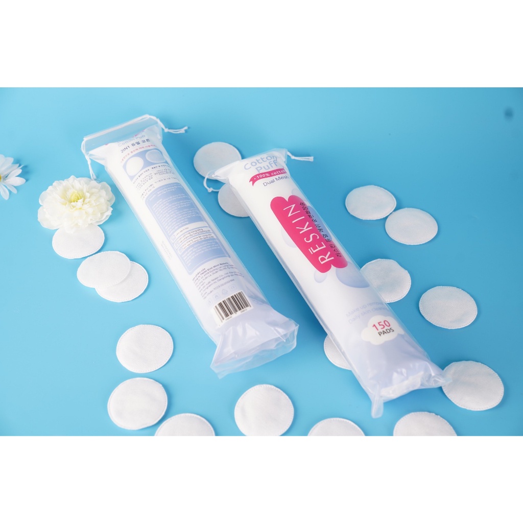 Bông tẩy trang Reskin Dual Mesh 150 miếng và 120 miếng