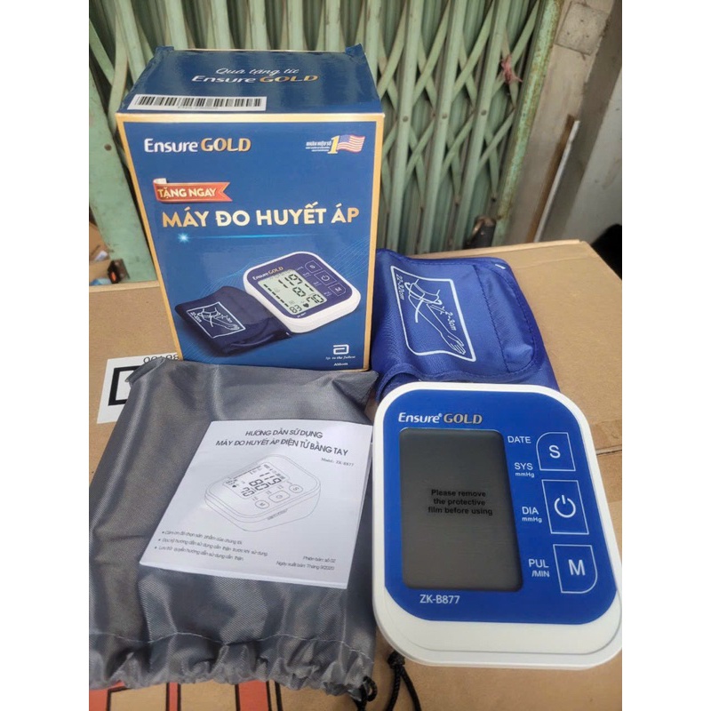 Máy đo huyết áp điện tử có kèm pin Ensure, Glucera mẫu mới nhất