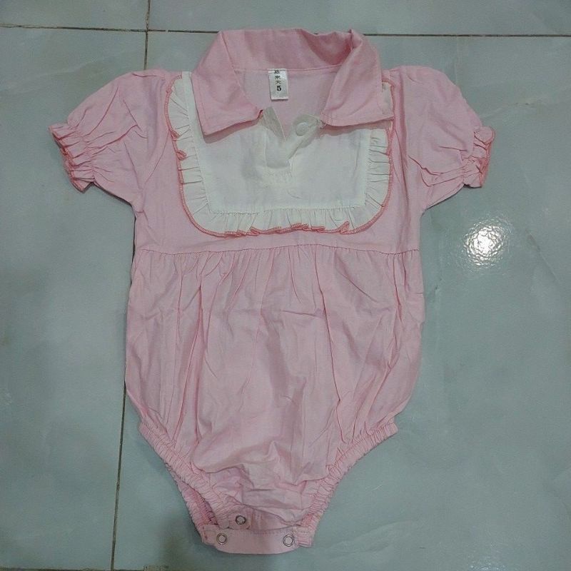 Pass body tay bo màu hồng - size 18 - 24 months new