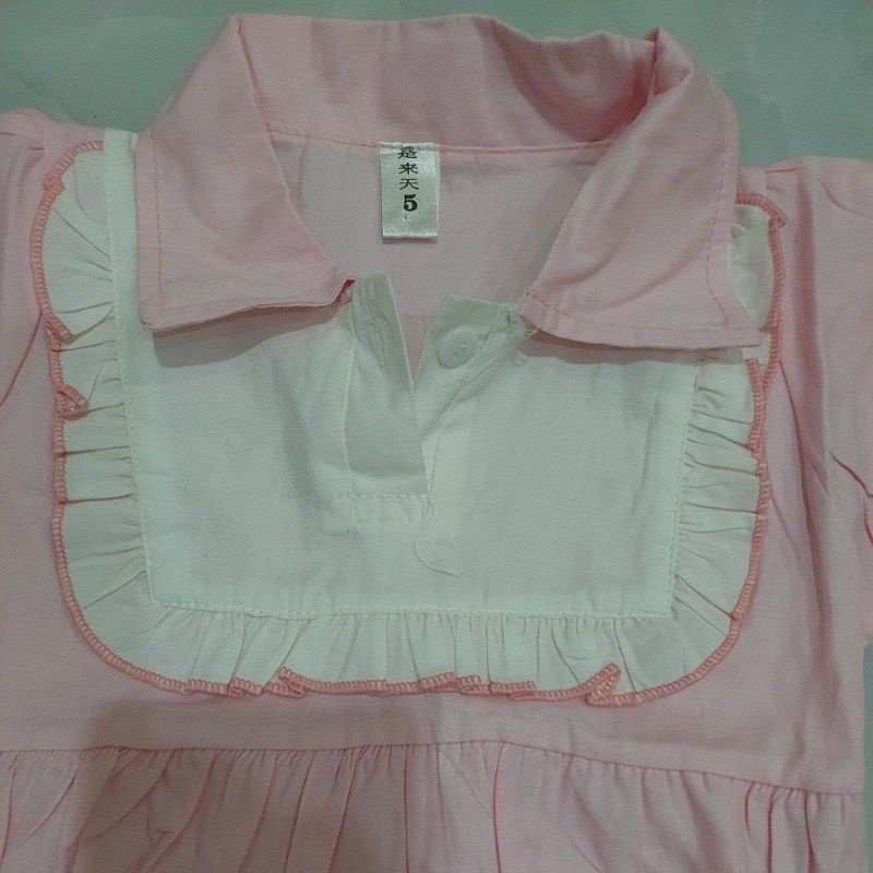 Pass body tay bo màu hồng - size 18 - 24 months new