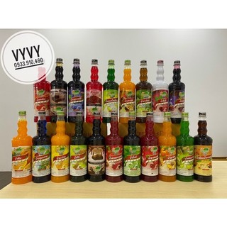 Siro/Syrup Thái Lan DingFong 760ml ( Đào - Dâu - Vải....)--