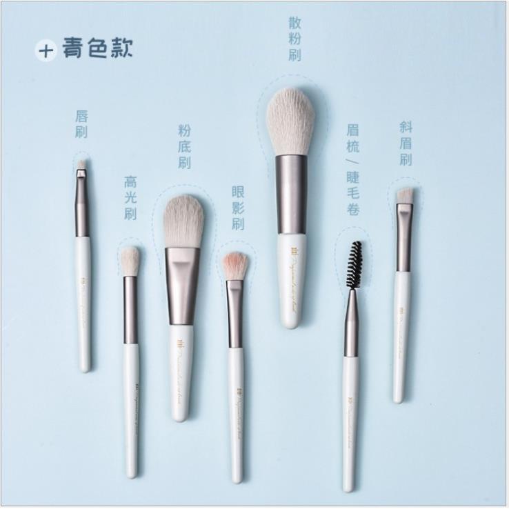 Bộ cọ trang điểm gốm 8 món Vintage, bộ cọ trang điểm cá nhân A2 ssr