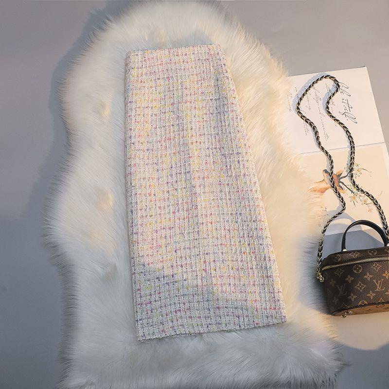 Xiaoxiangfeng Chân Váy Dài Dáng Chữ a Lưng Cao Ôm Eo Thời Trang Thu Đông Dành Cho Phụ Nữ Độ Tuổi Trung Niên